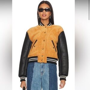 Leather Bomber Jacket in Booksmart
BLANKNYC